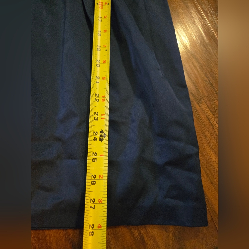 BCBGMax Azria Blue Satin Feel Twist  Cocktail Dress Size 6 - Picture 9 of 10